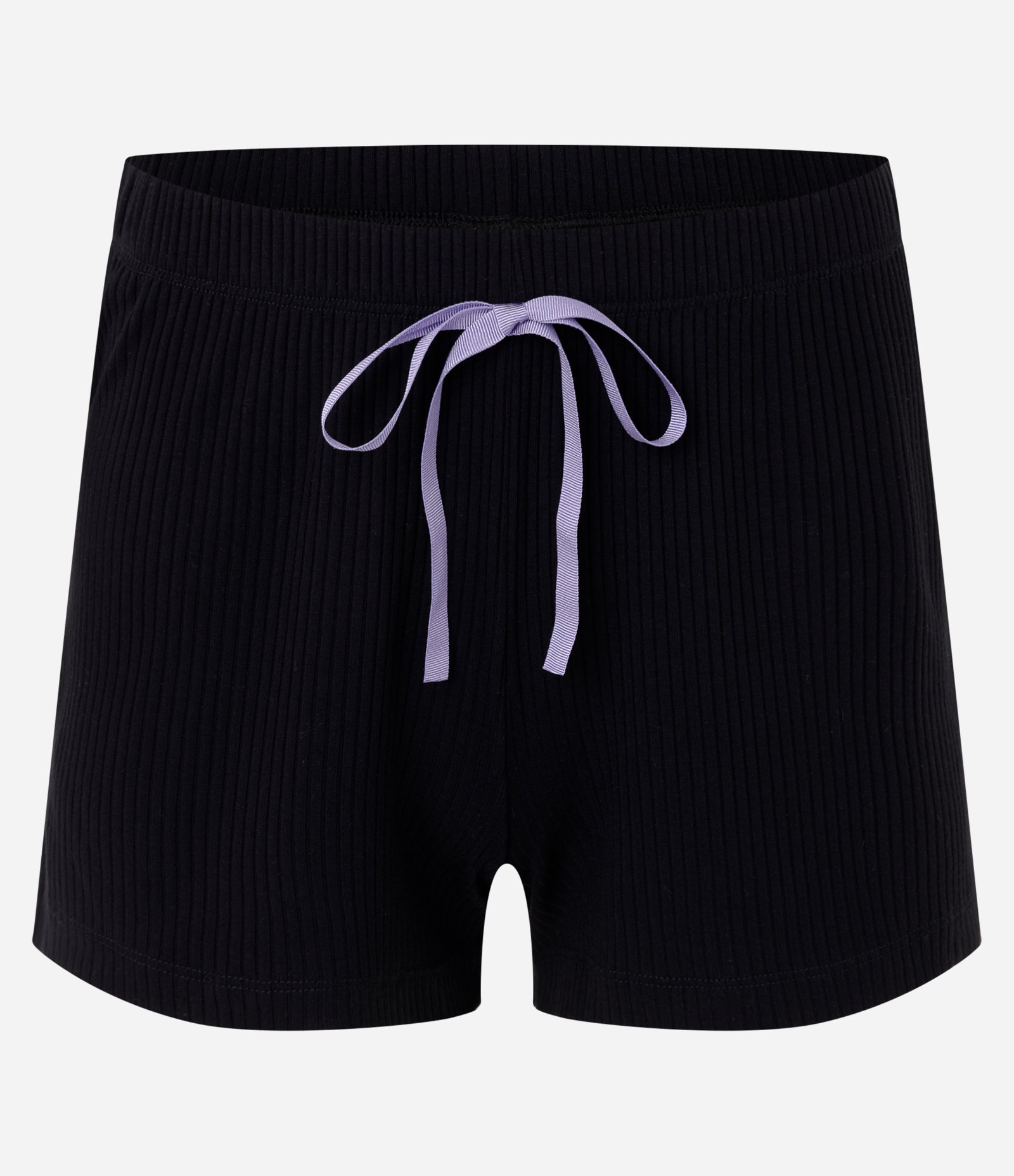 Pijama Curto com Estampa As Guerreiras K-Pop Branco/Preto/Lilás 2