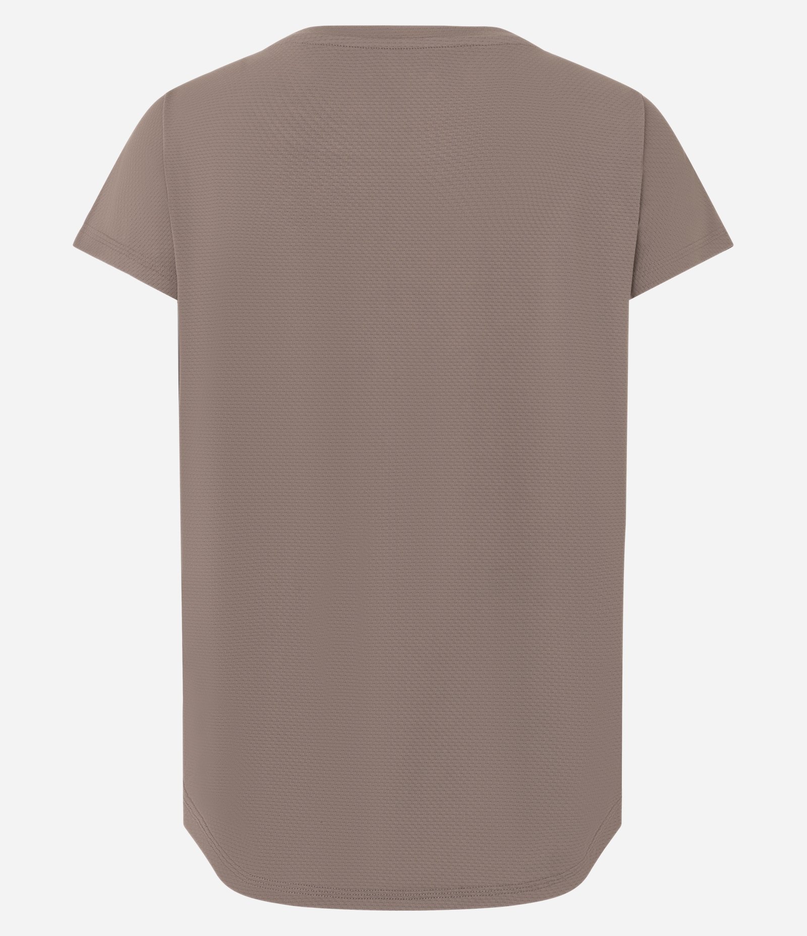 Camiseta Esportiva em Microfibra Texturizada Marrom 7