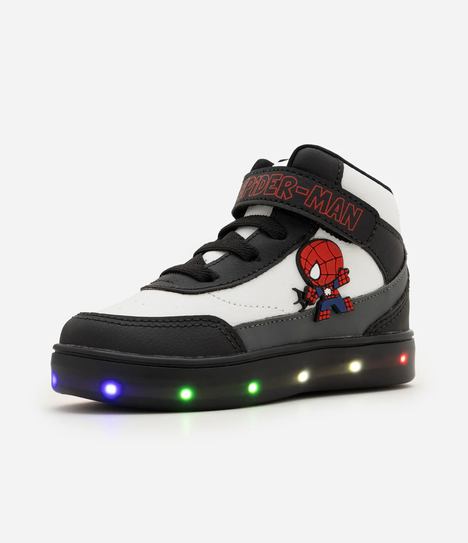 Tênis Infantil Spidey com Luzes LED - Tam 20 a 27 Preto 1