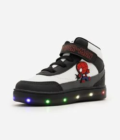 Tênis Infantil Spidey com Luzes LED - Tam 20 a 27