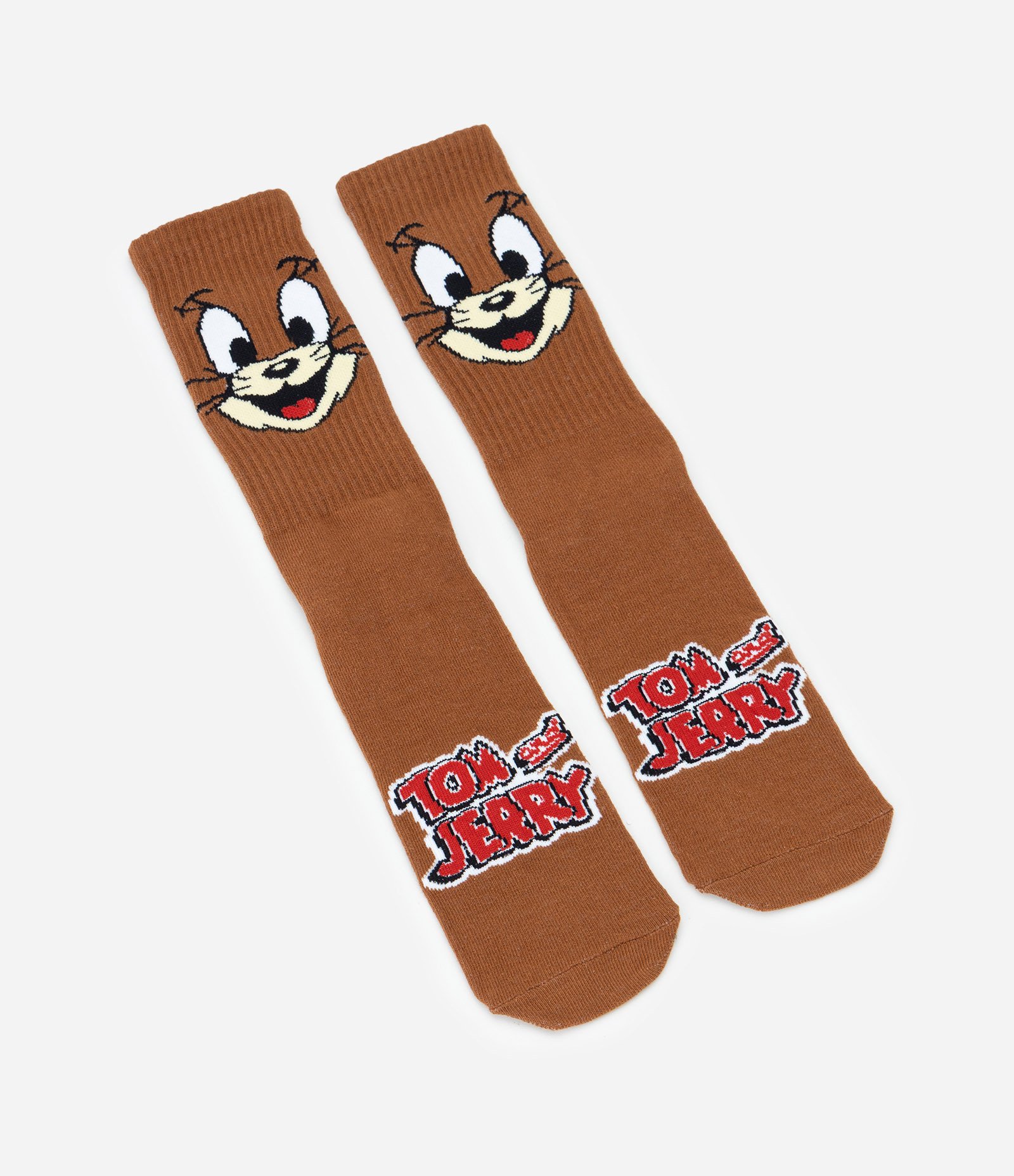 Meia em Algodão com Estampa do Jerry Marrom 4