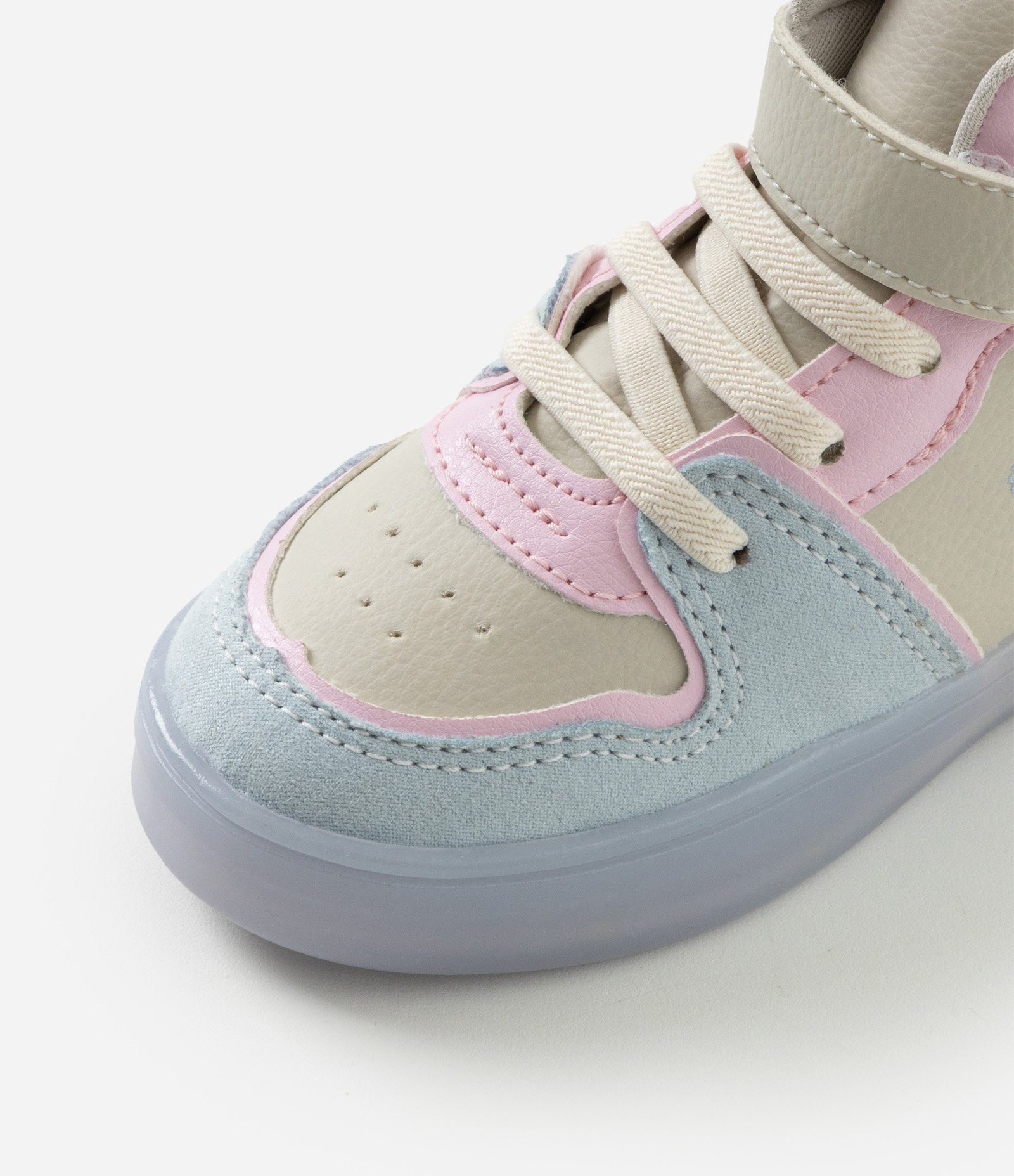 Tênis Infantil Abotinado com Estampa Bluey e Flor – Tam 20 a 27 Off White/Azul 5