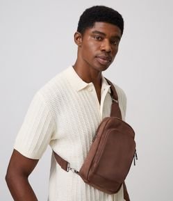 Bolsa Sling Bag com Bolso Frontal