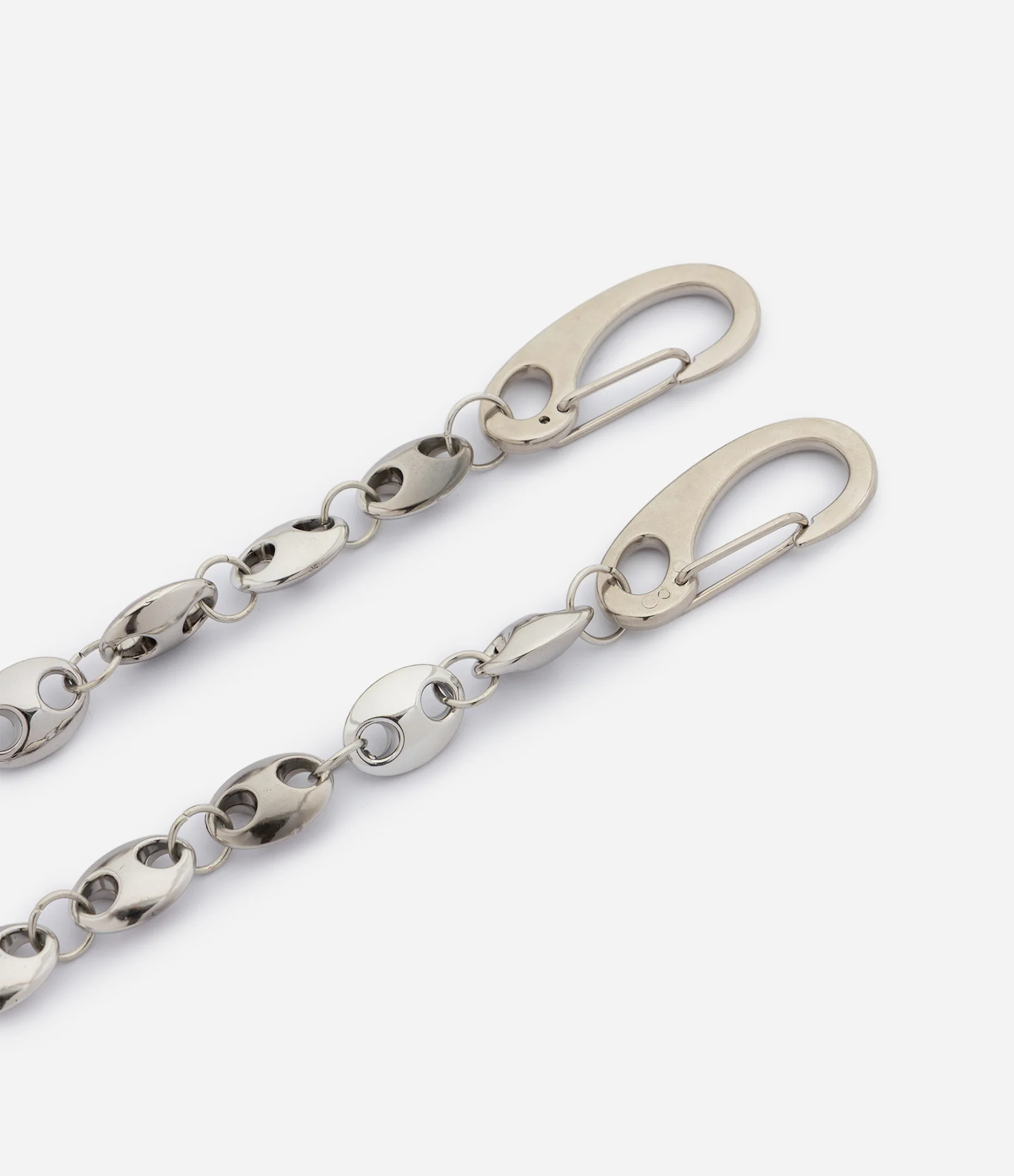 Colar Corrente Elo Oval Bold Metal Prata 2