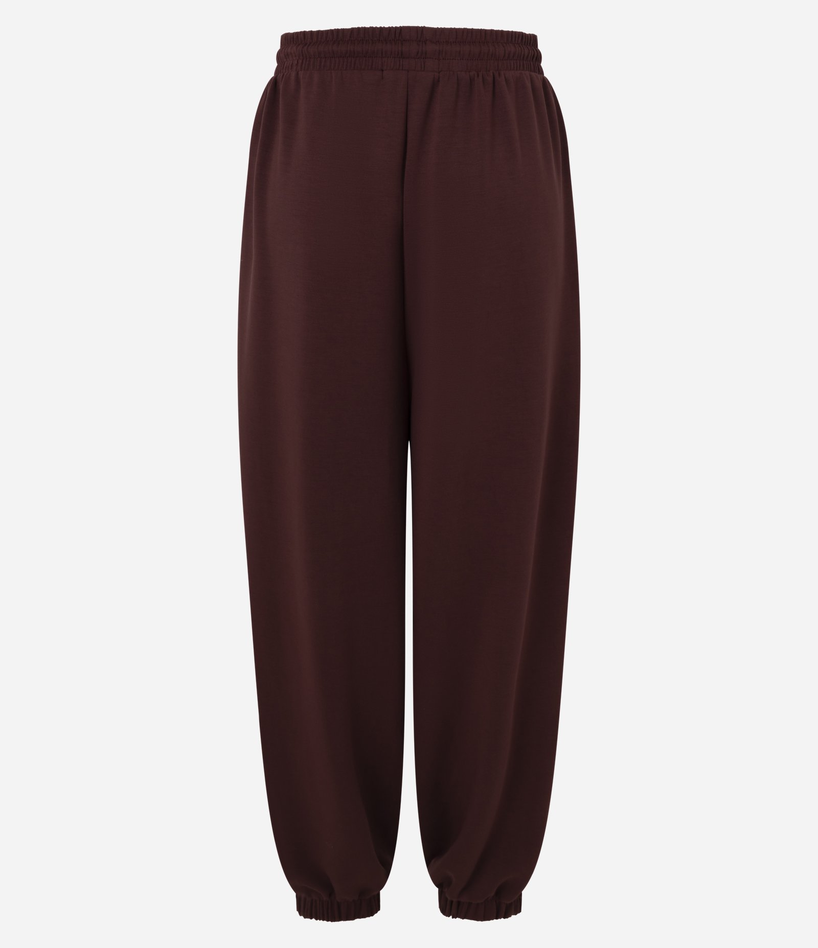 Calça Balloon em Modal com Amarração na Cintura e Bolsos Vinho 6