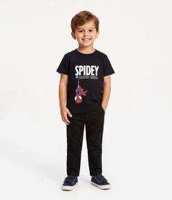 Camiseta Infantil com Estampa Spidey em Alto Relevo – Tam 2 a 6 Anos