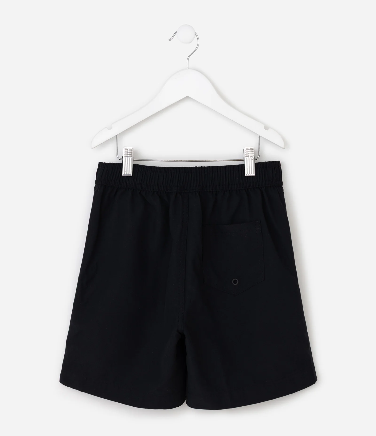 Bermuda Infantil com Bolsos e Zíper – Tam 5 a 16 Anos Preto 3