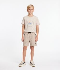 Bermuda Infantil com Bolsos e Zíper – Tam 5 a 16 Anos