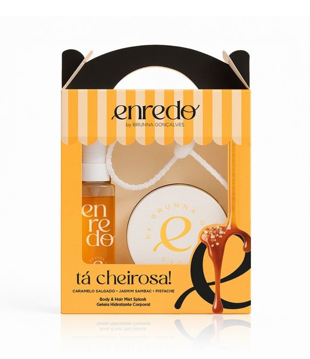 Kit Tá Cheirosa Body & Hair Mist Splash e Geleia Hidratante Corporal Enredo by Brunna Goncalves