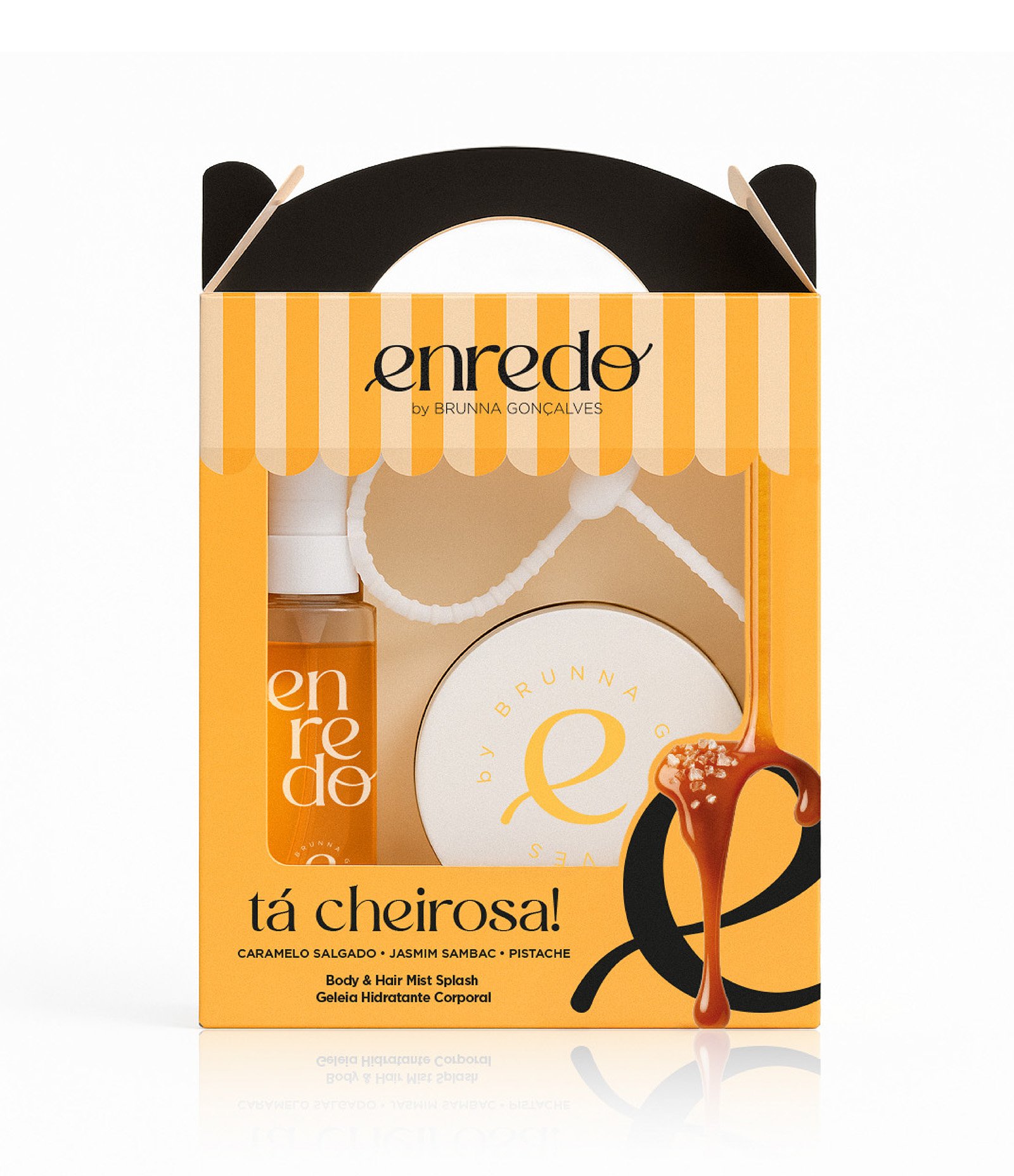 Kit Tá Cheirosa Body & Hair Mist Splash e Geleia Hidratante Corporal Enredo by Brunna Goncalves KIT 1