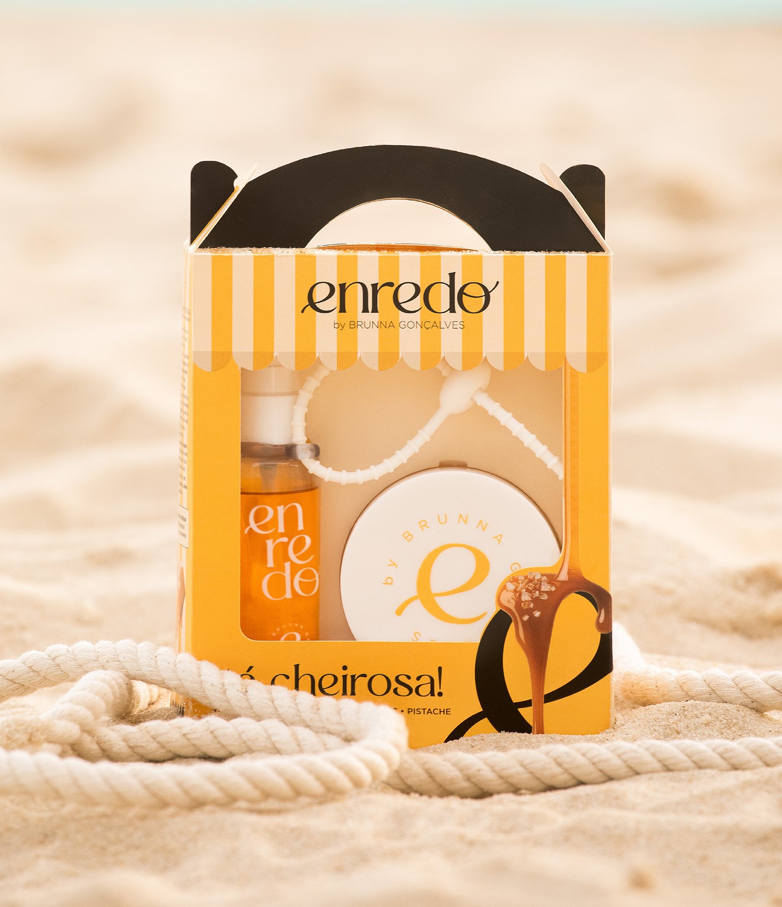 Kit Tá Cheirosa Body & Hair Mist Splash e Geleia Hidratante Corporal Enredo by Brunna Goncalves KIT 4