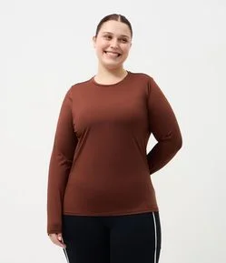 Blusa Esportiva Manga Longa Térmica Curve & Plus Size
