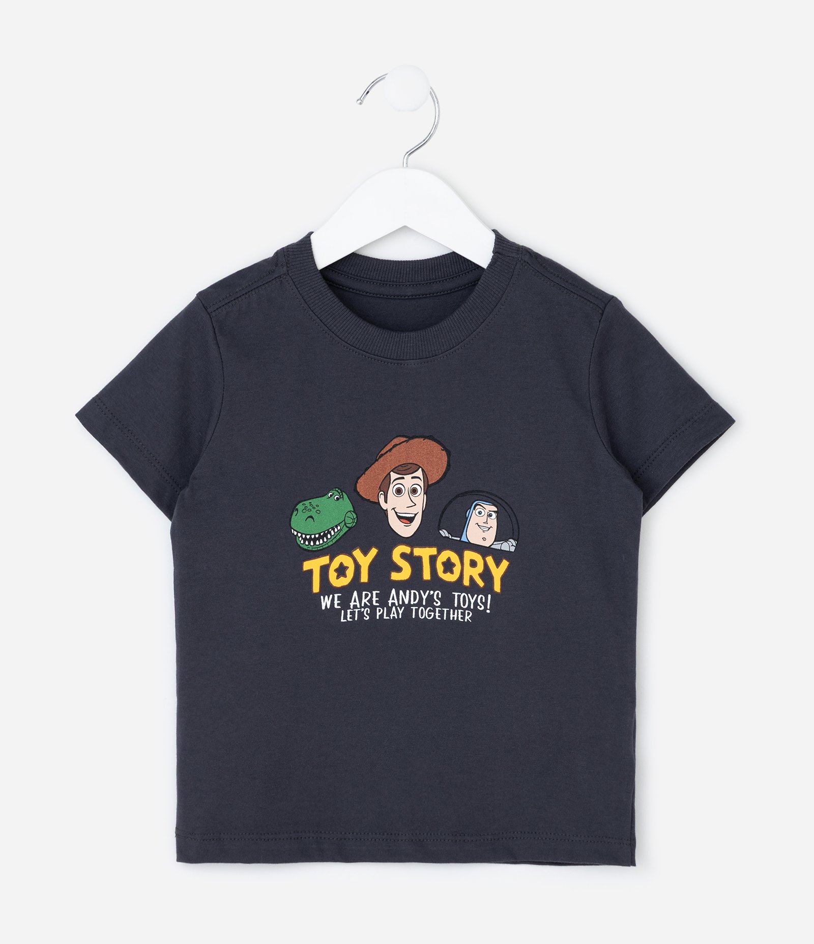 Camiseta Infantil com Estampa Toy Story – Tam 2 a 6 Anos Azul Marinho 1