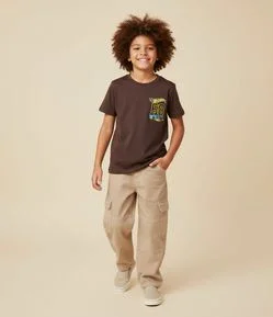 Camiseta Infantil Hot Wheels com Silk – Tam 3 a 8 Anos