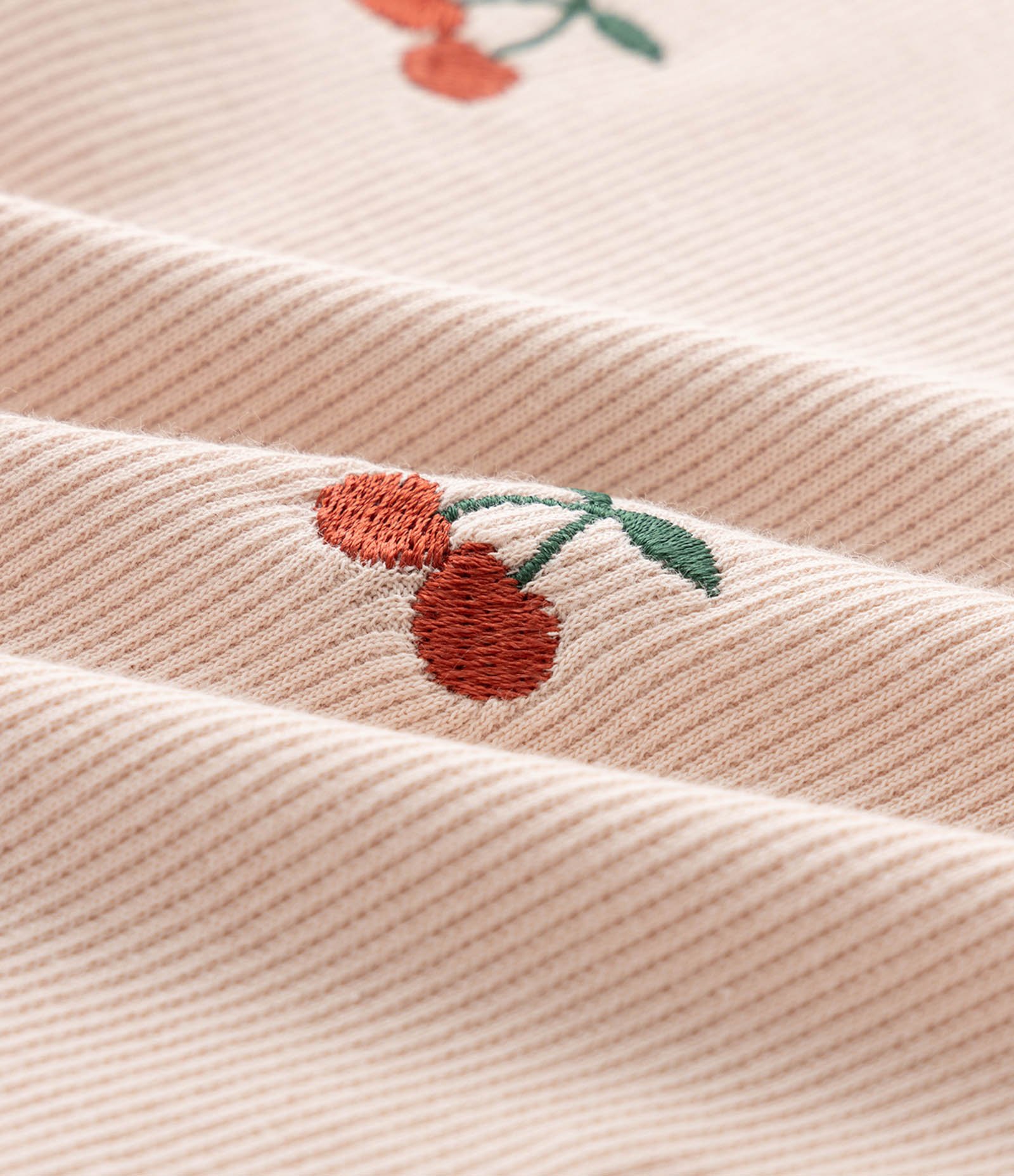 Blusa Infantil Baby Look com Bordado Cerejas – Tam 5 a 14 Anos Rosa Claro 4