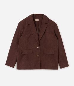 Blazer Veludo Cotelê Vintage Curve & Plus Size