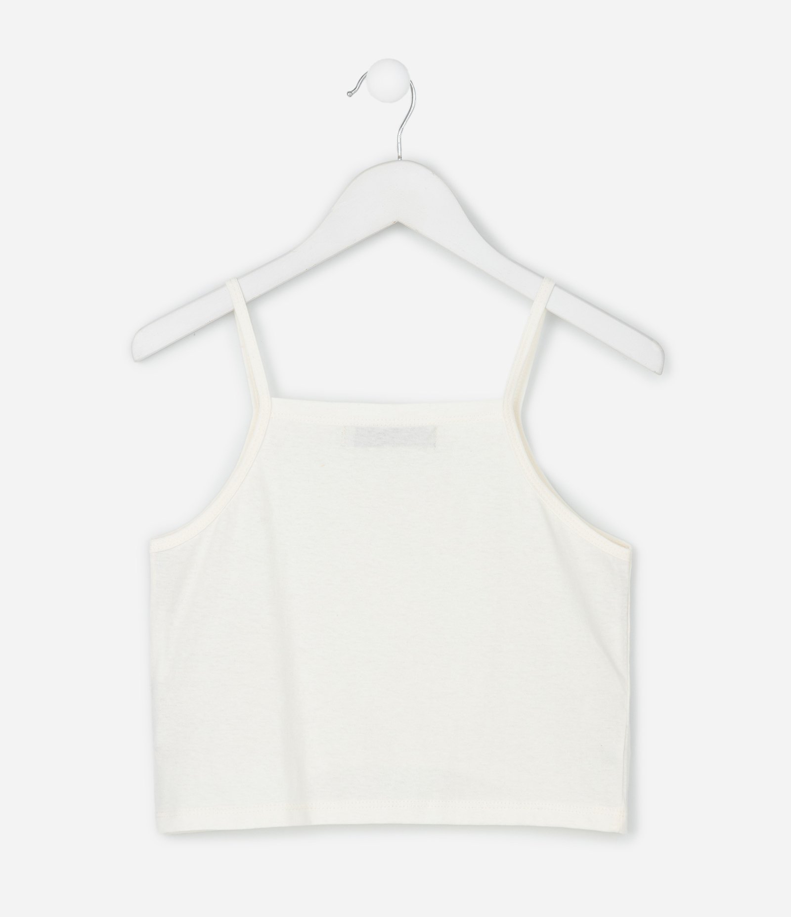 Blusa Infantil Texturizada com Laços e Regata – Tam 5 a 14 Anos Off White 4