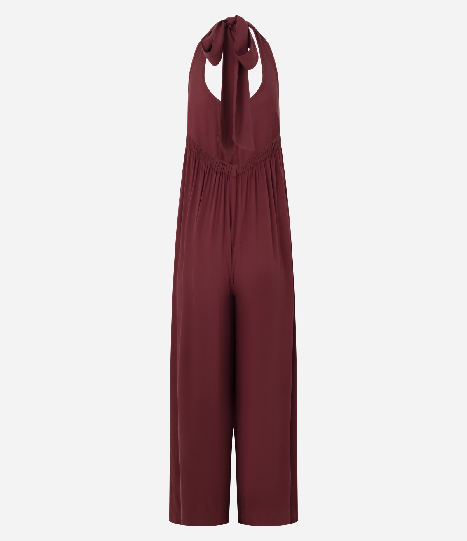 Macacão sem Manga em Viscose com Amarração no Pescoço Vermelho 2