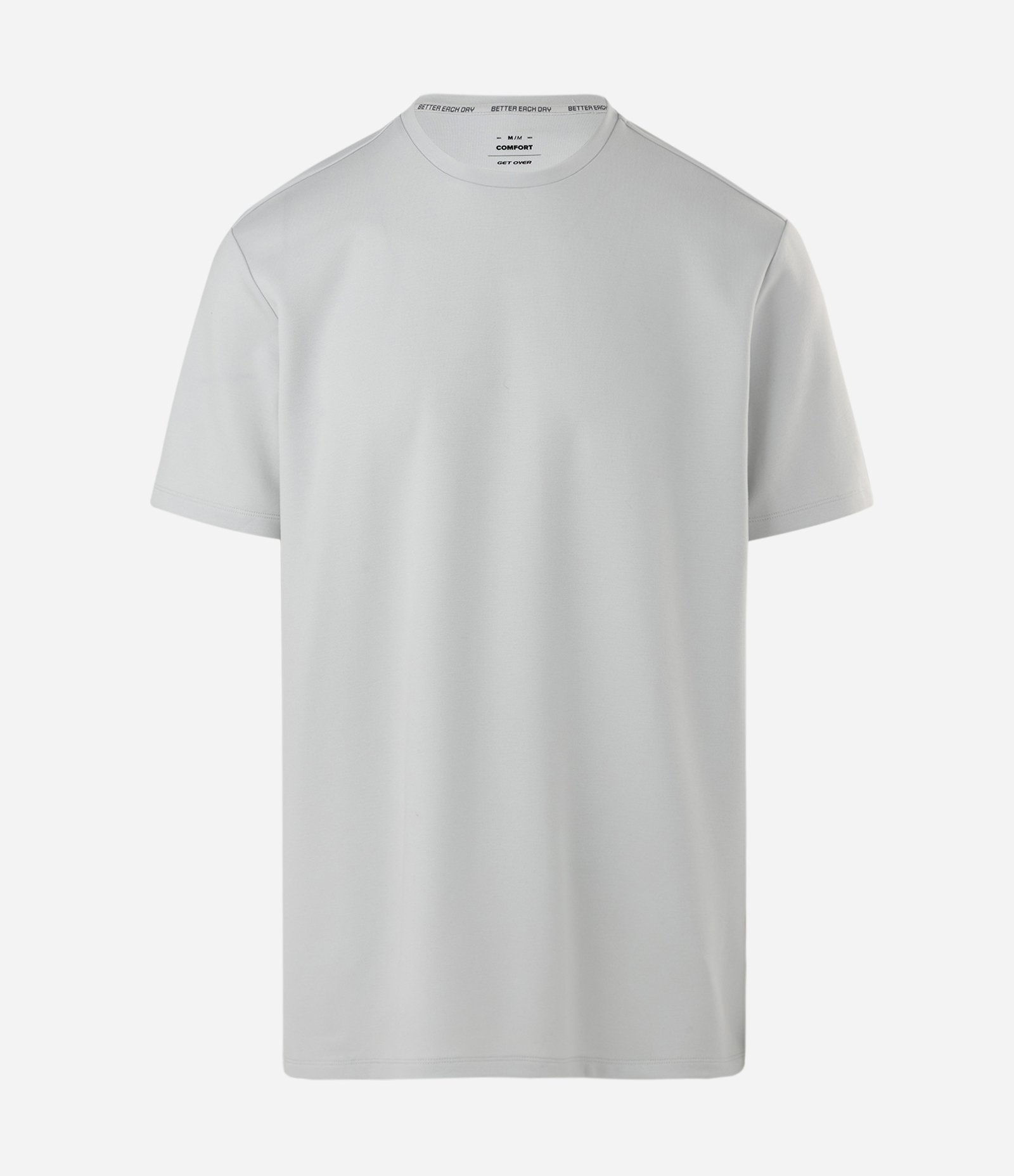 Camiseta Comfort Esportiva em Malha Tecnológica com Tecnologia Dry Cinza Claro 6