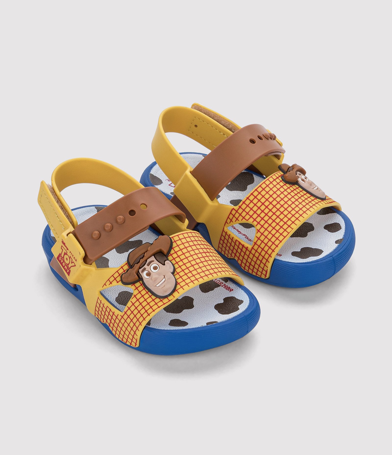 Sandália Infantil com Aplique do Woody Toy Story – Tam 17/18 a 23/24 Amarelo 1