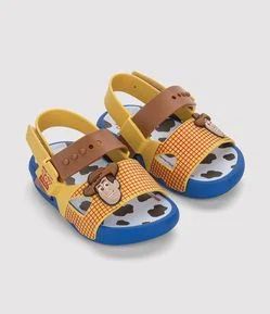 Sandália Infantil com Aplique do Woody Toy Story – Tam 17/18 a 23/24