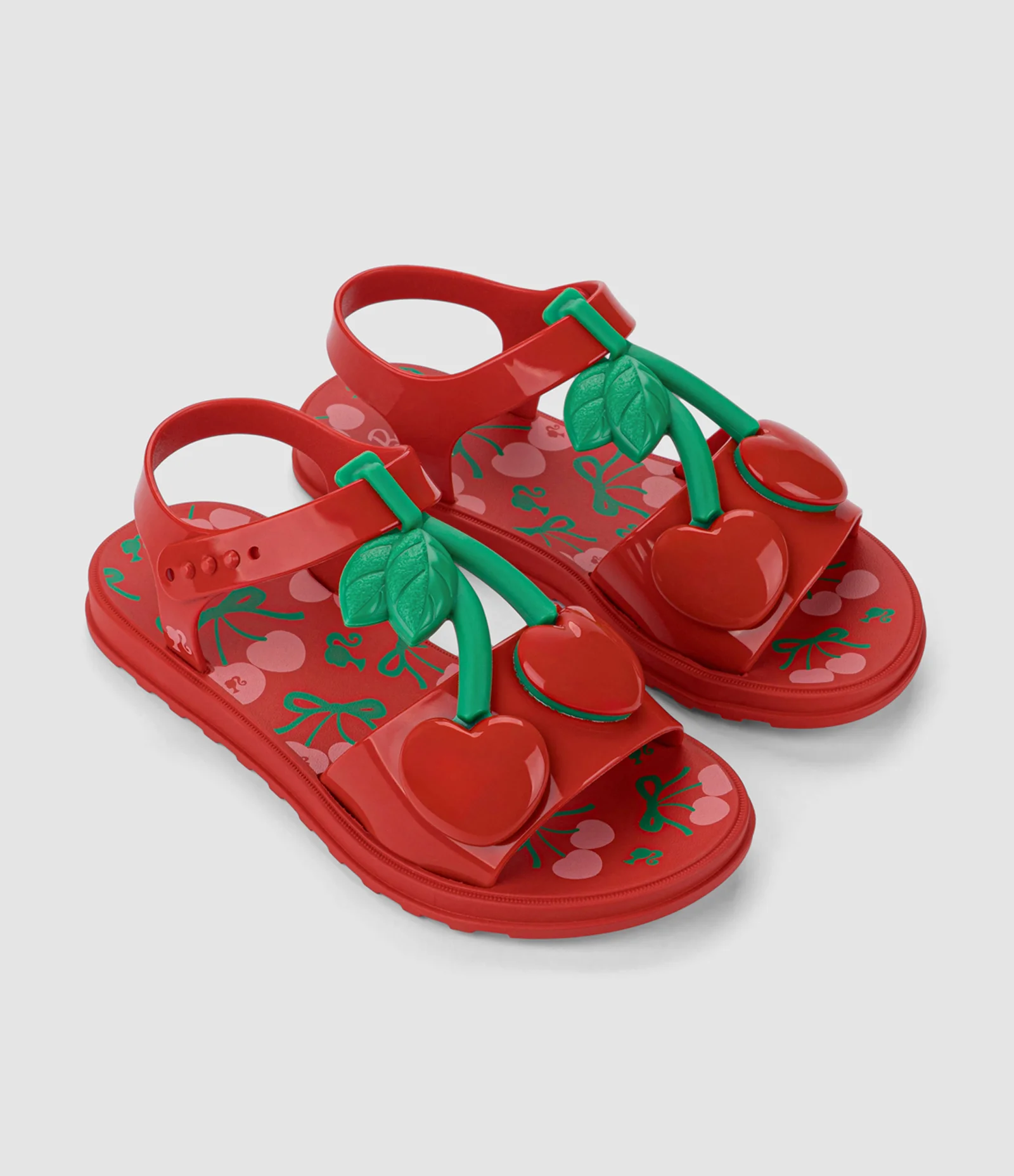 Sandália Infantil com Aplique de Cerejas – Tam 23 a 34 Vermelho 1