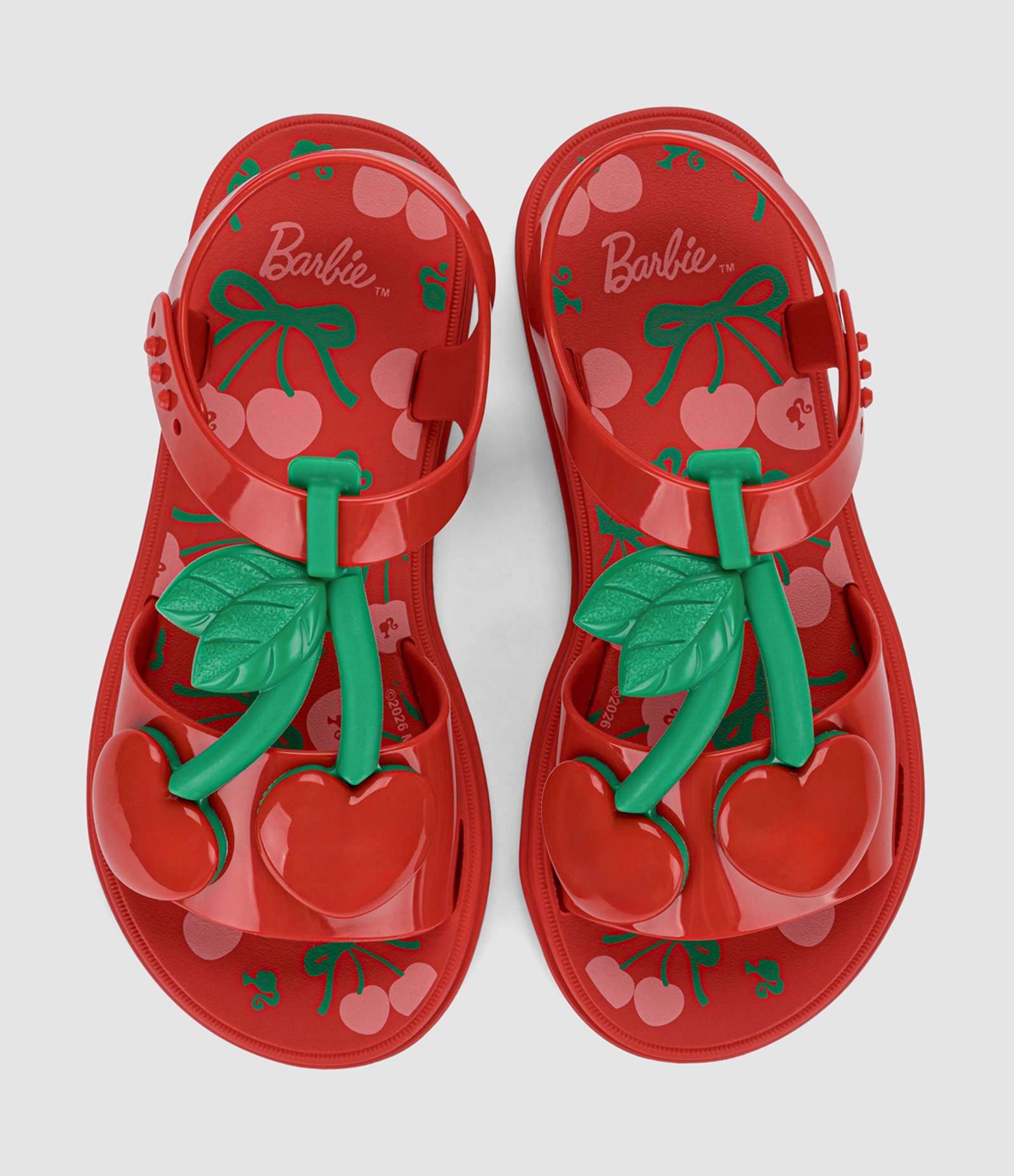 Sandália Infantil com Aplique de Cerejas – Tam 23 a 34 Vermelho 3