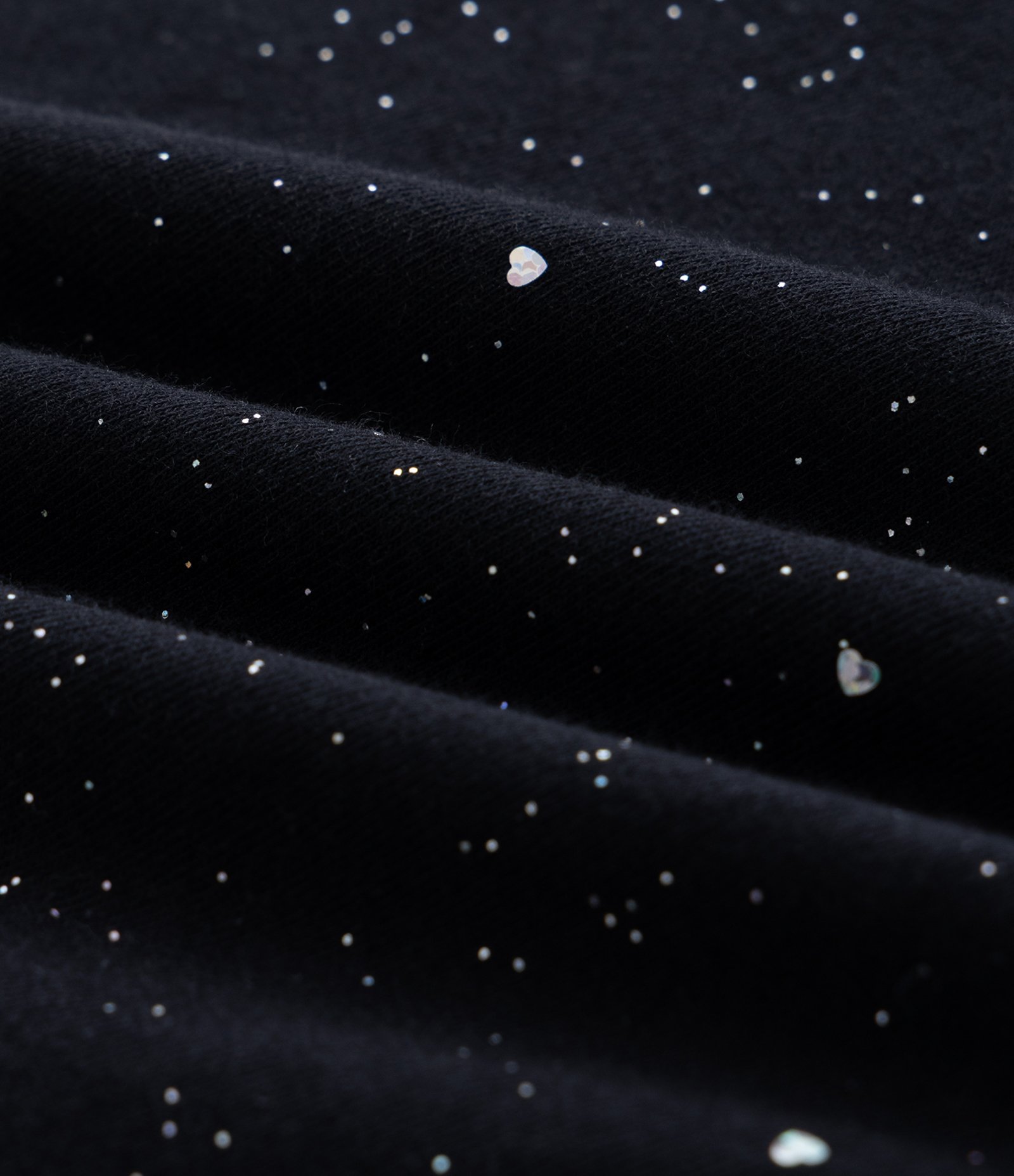 Blusa Infantil Baby Tee com Brilhos e Franzido – Tam 5 a 14 Anos Preto 3