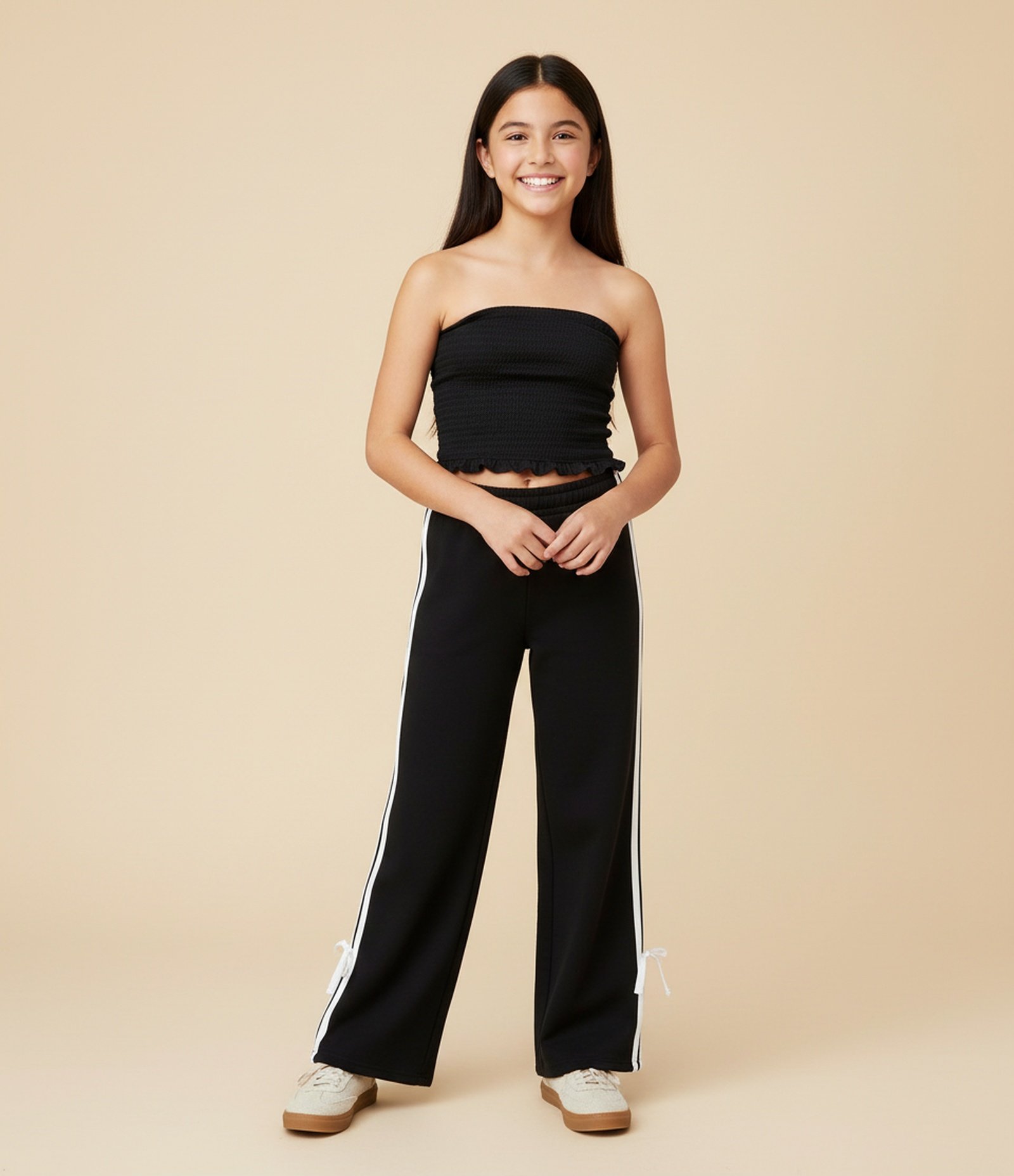 Blusa Infantil Tomara que Caia Texturizada – Tam 5 a 14 Anos Preto 1