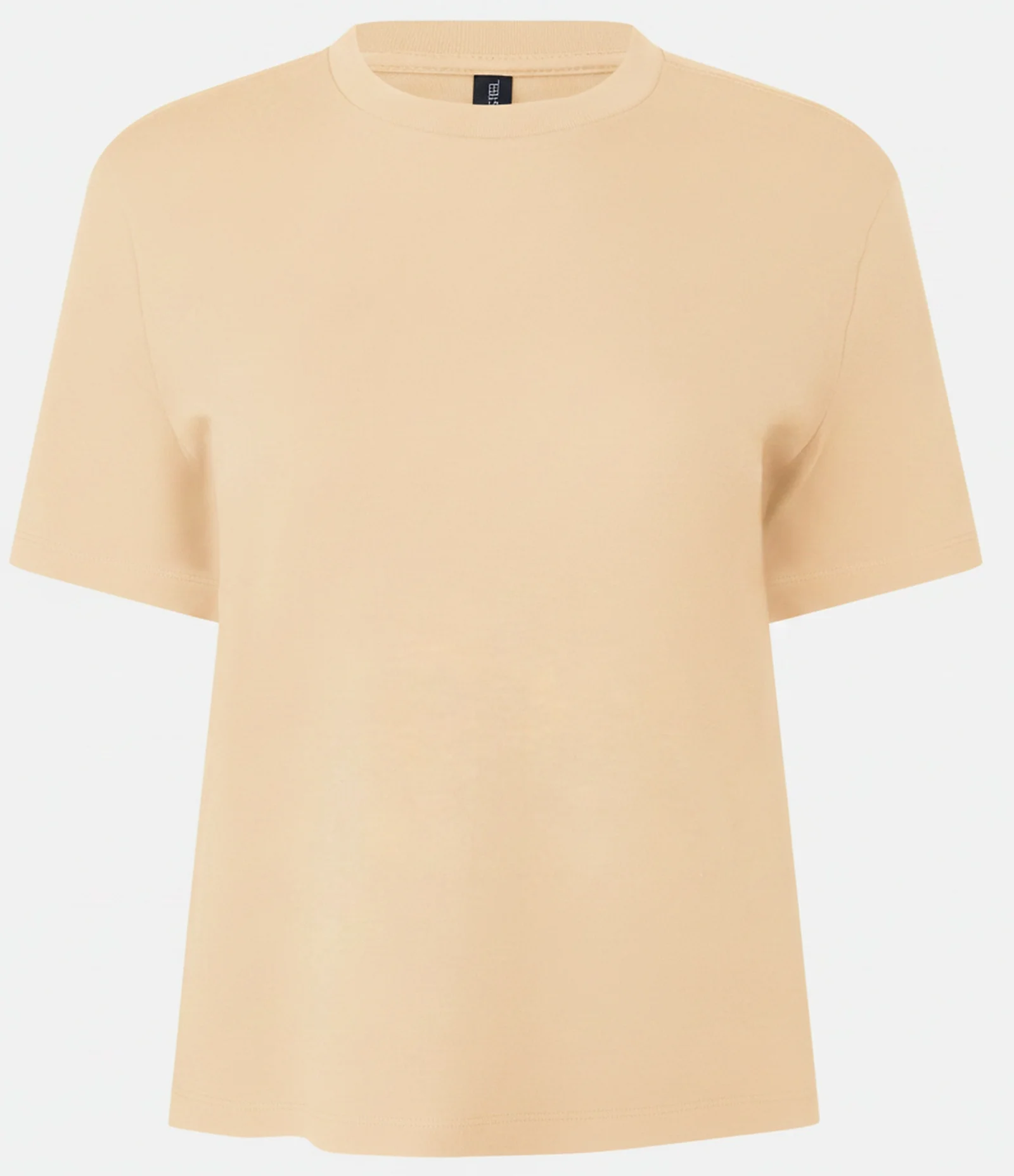 Blusa Básica com Manga Curta e Gola Redonda Amarelo 2