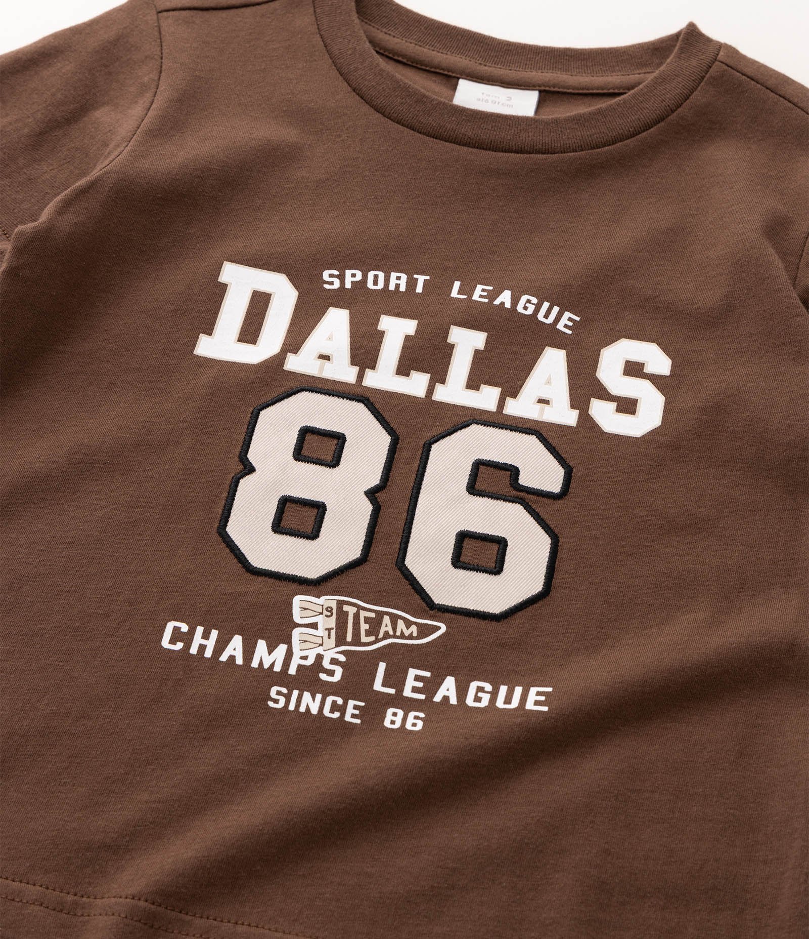Conjunto Infantil com Lettering Dallas Bordado – Tam 1 a 6 Anos Multicores 5