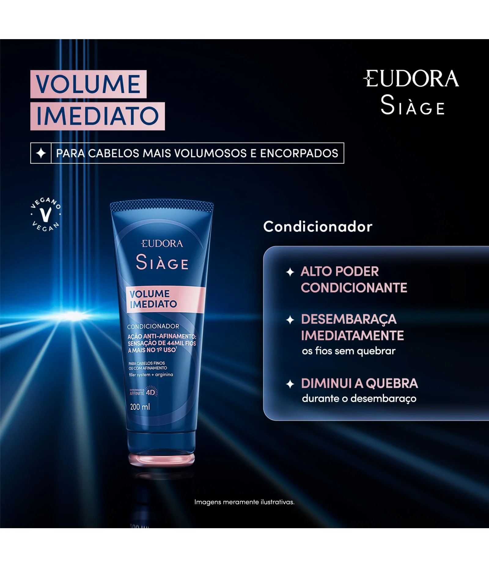 Condicionador Volume Imediato Siàge 200ml 2