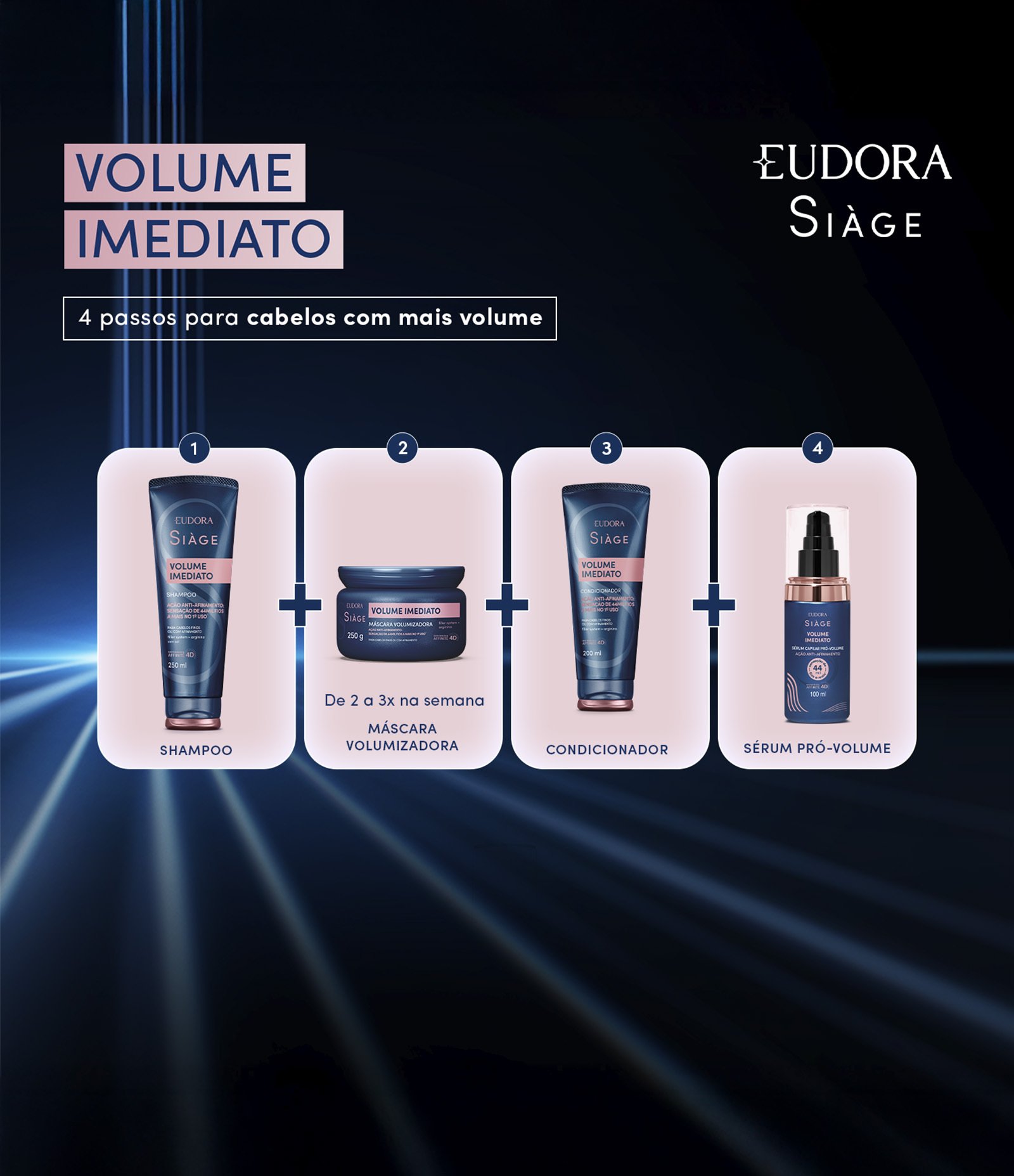 Condicionador Volume Imediato Siàge 200ml 6