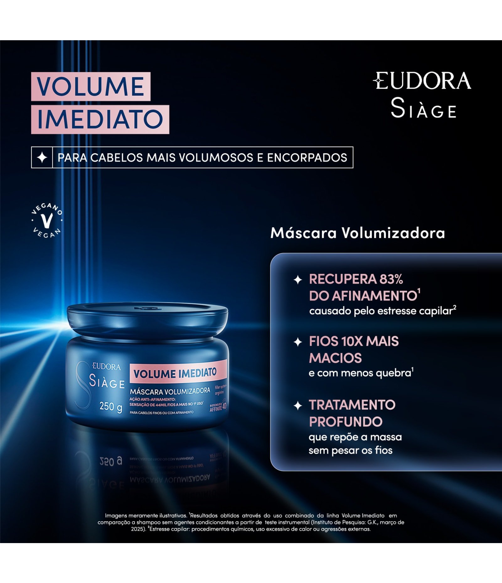 Mascara Capilar Volume Imediato Siage 250G 3