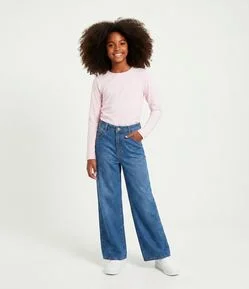 Camiseta Infantil com Franzido Lateral – Tam 5 a 14 Anos