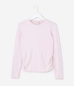 Camiseta Infantil com Franzido Lateral – Tam 5 a 14 Anos