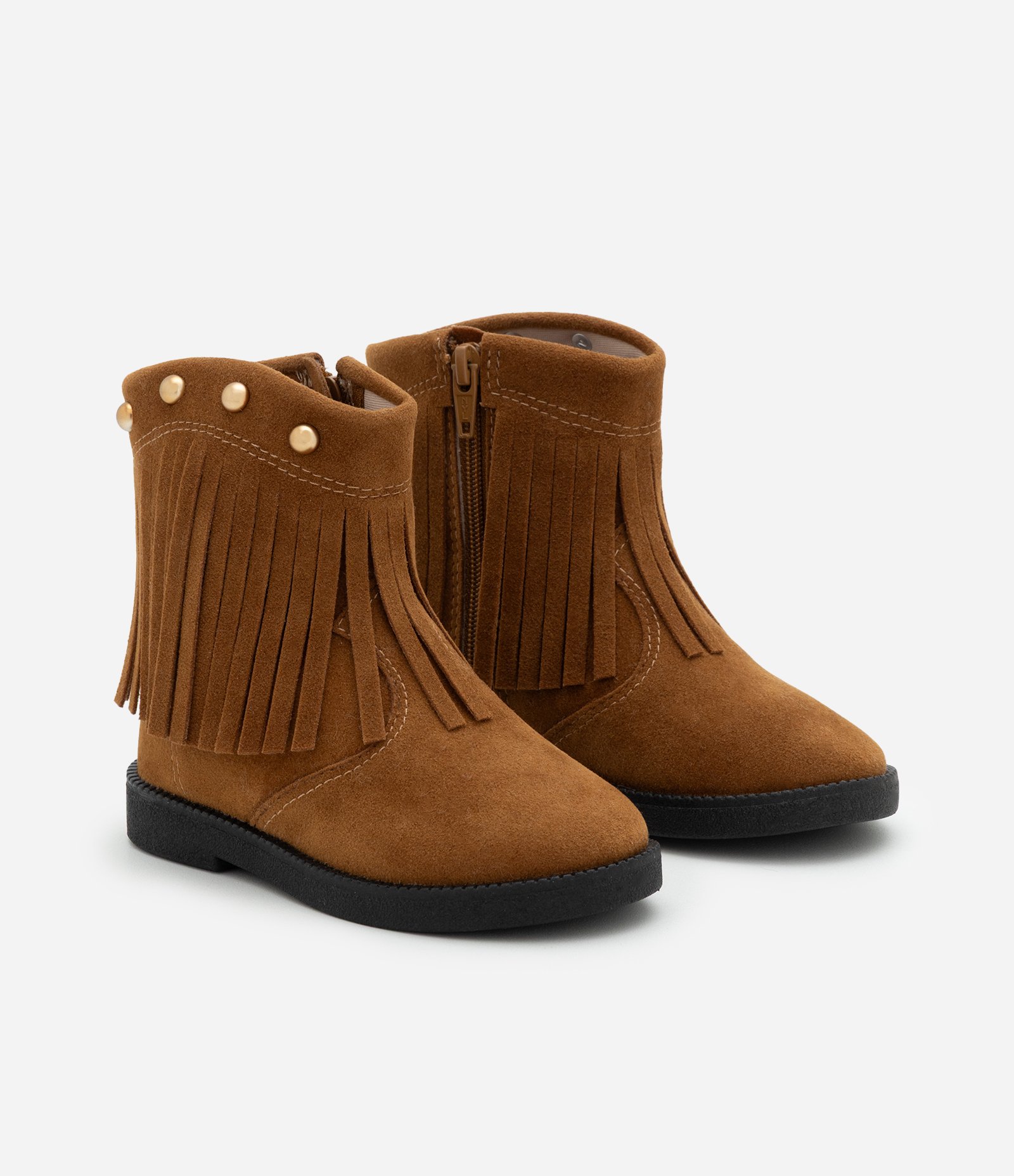 Bota Infantil Western com Franjas – Tam 20 a 25 Marrom 1