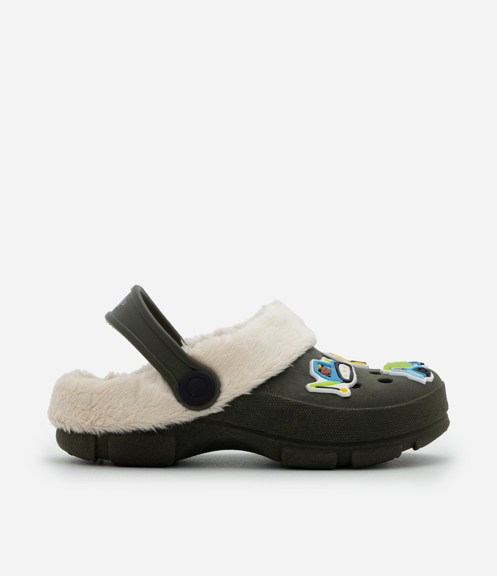 Sandália Infantil Babuche com Pelinhos e Patch Divertida – Tam 19/20 a 25/26 Verde/Bege 4