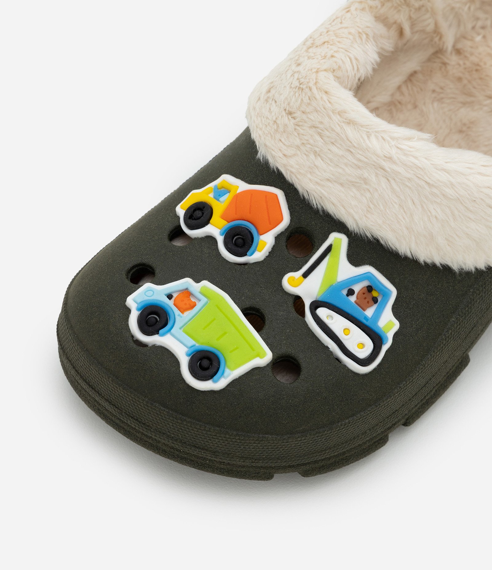 Sandália Infantil Babuche com Pelinhos e Patch Divertida – Tam 19/20 a 25/26 Verde/Bege 5