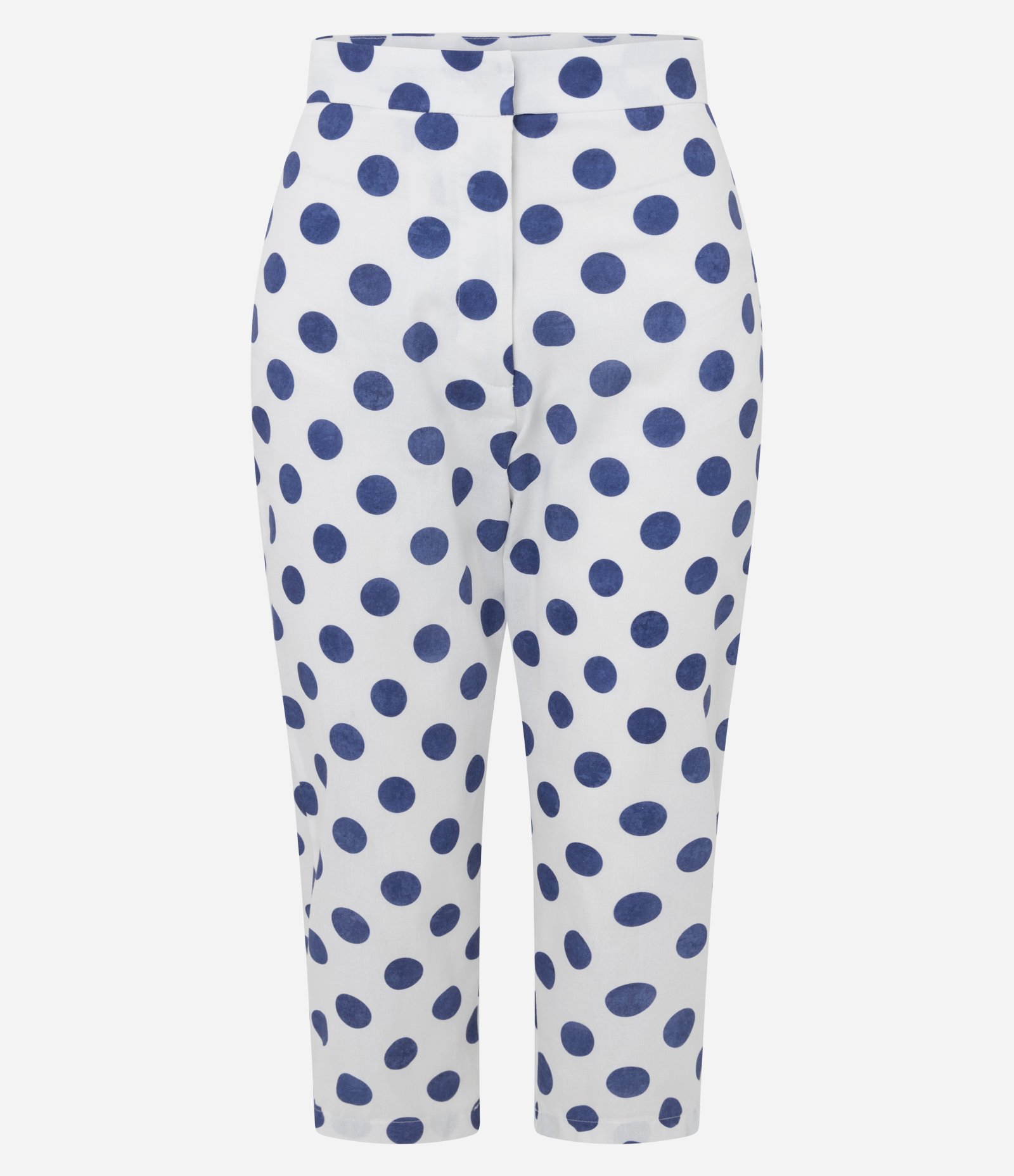 Calça Capri com Estampa de Poá Branco 5