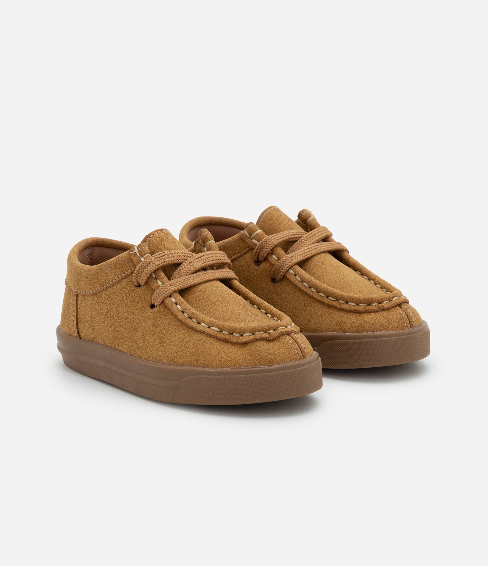 Sapato Dockside Infantil em Efeito Camurça – Tam 20 a 27 Caramelo 1