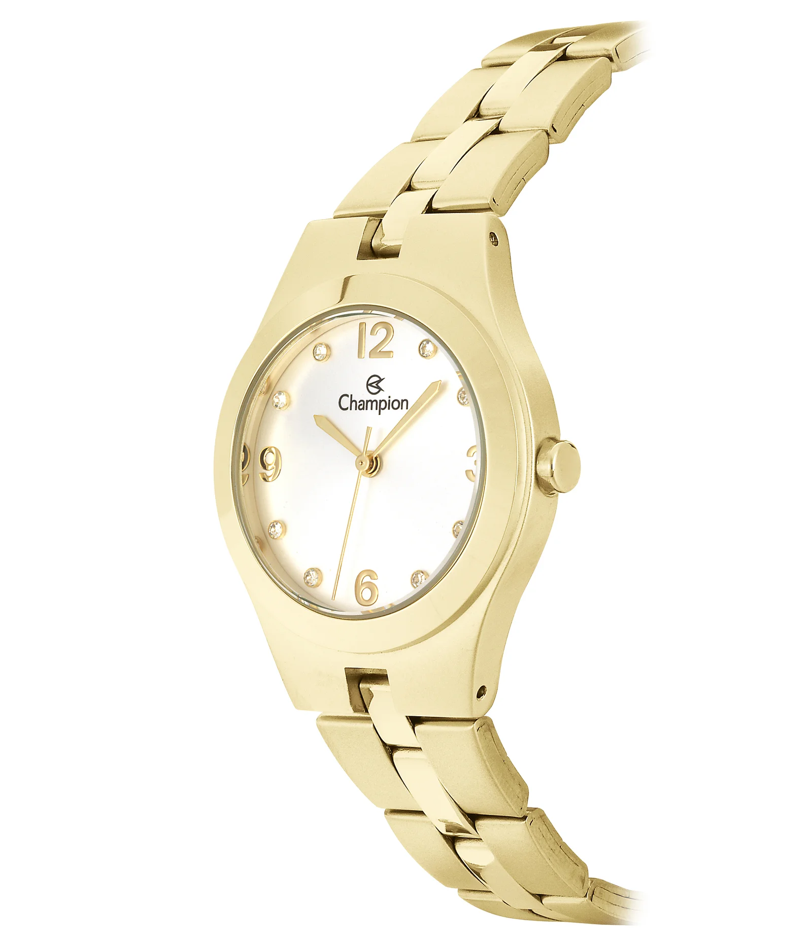 Kit Relógio Analógico Champion Aço CN25467W Dourado 2