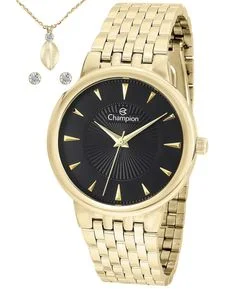 Kit Relógio Analógico Champion Aço CN20515K