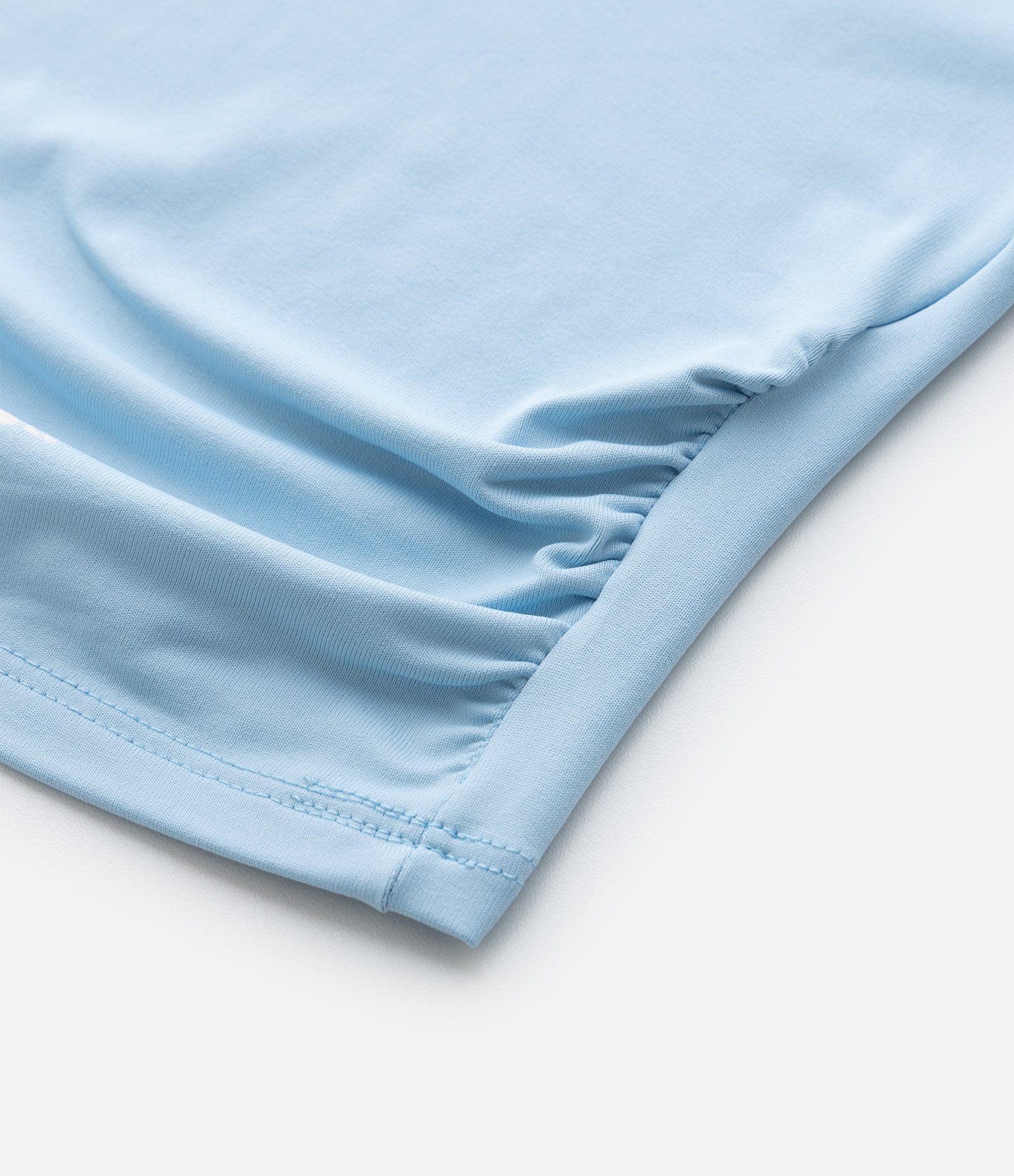 Camiseta Infantil com Franzido Lateral – Tam 5 a 14 Anos Azul 5