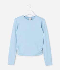 Camiseta Infantil com Franzido Lateral – Tam 5 a 14 Anos