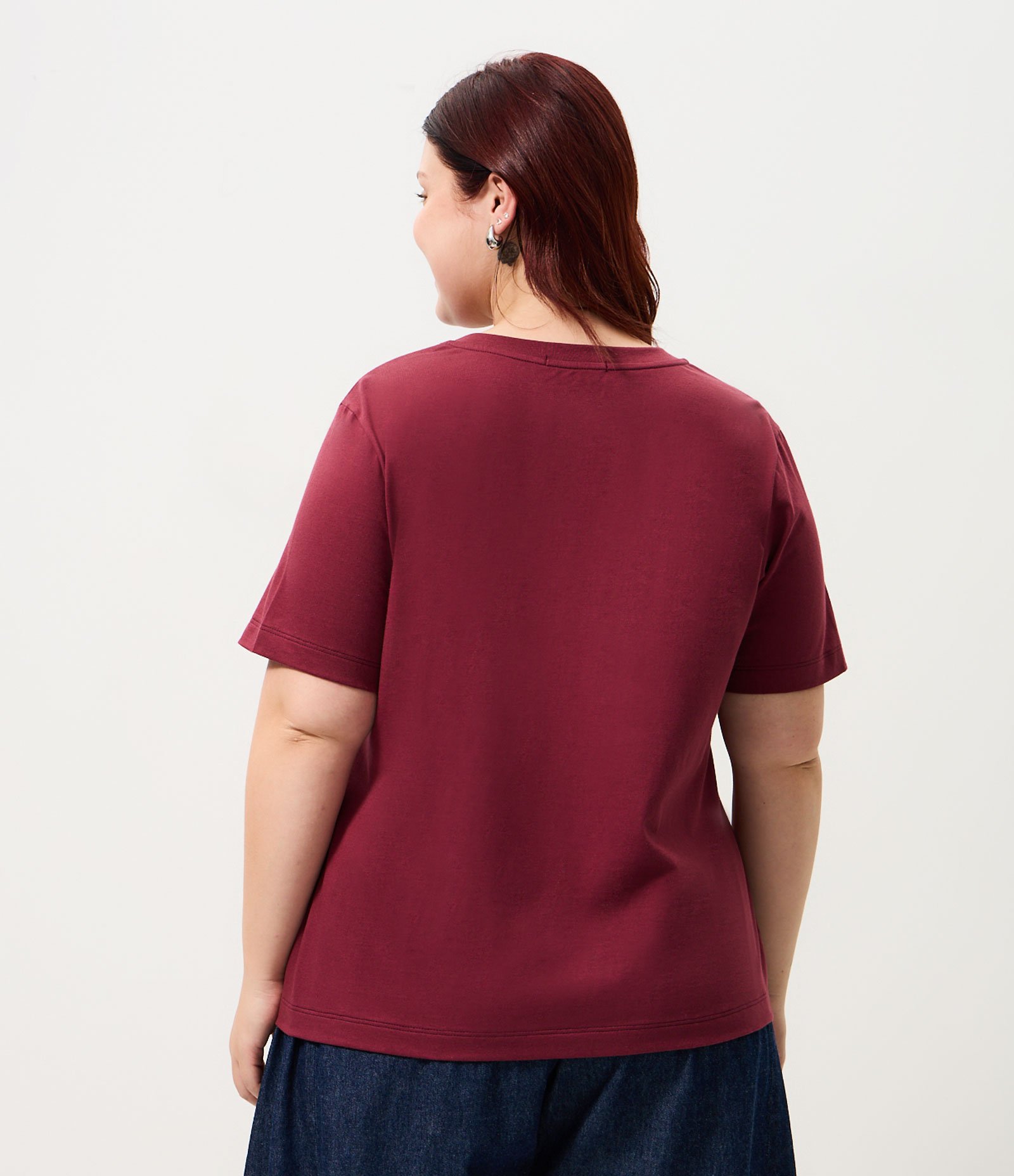 Blusa Arabesco Paisley Flocado Curve & Plus Size Marrom 4