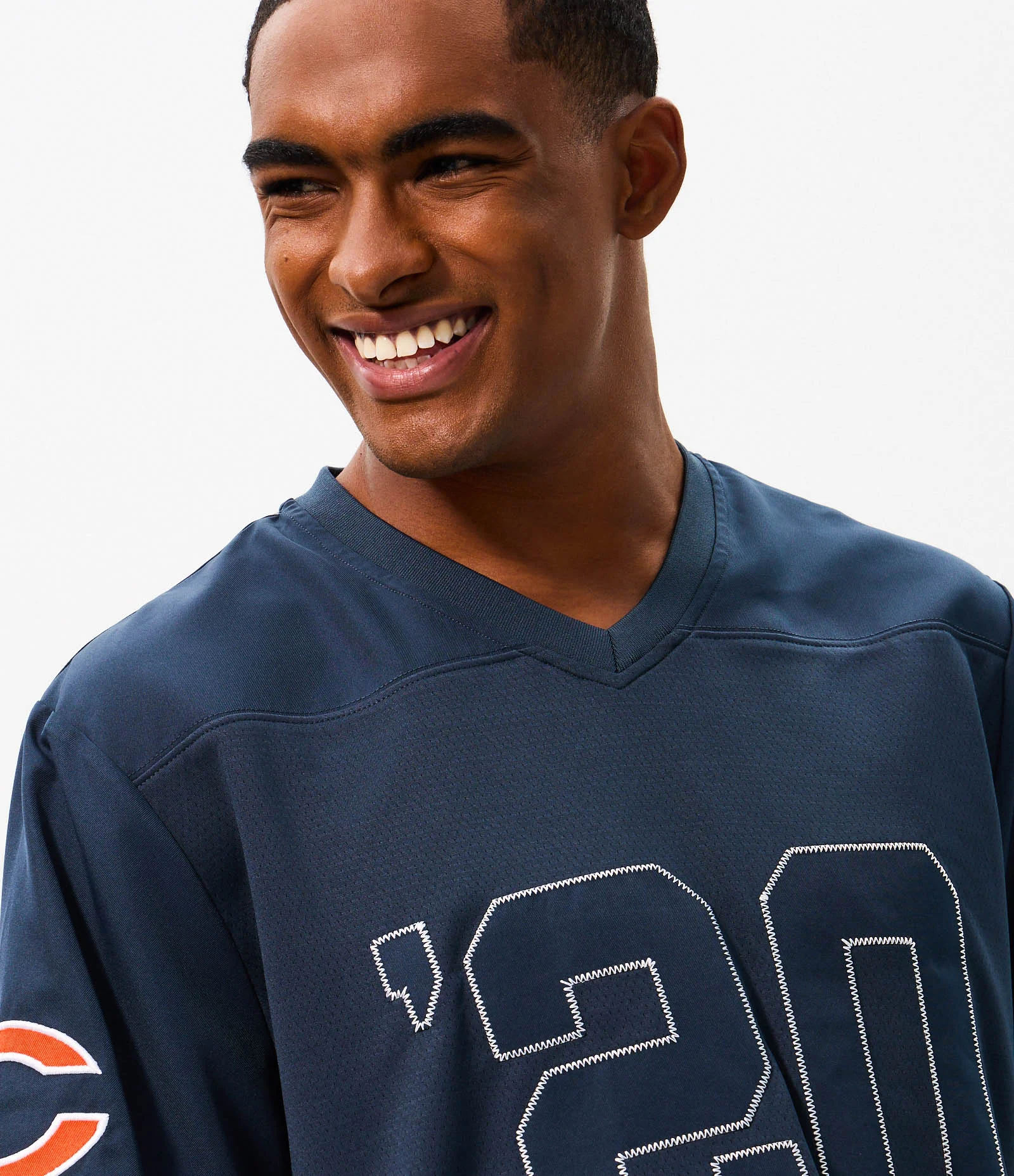 Camiseta Esportiva NFL Bears Dry Manga Curta Azul 1
