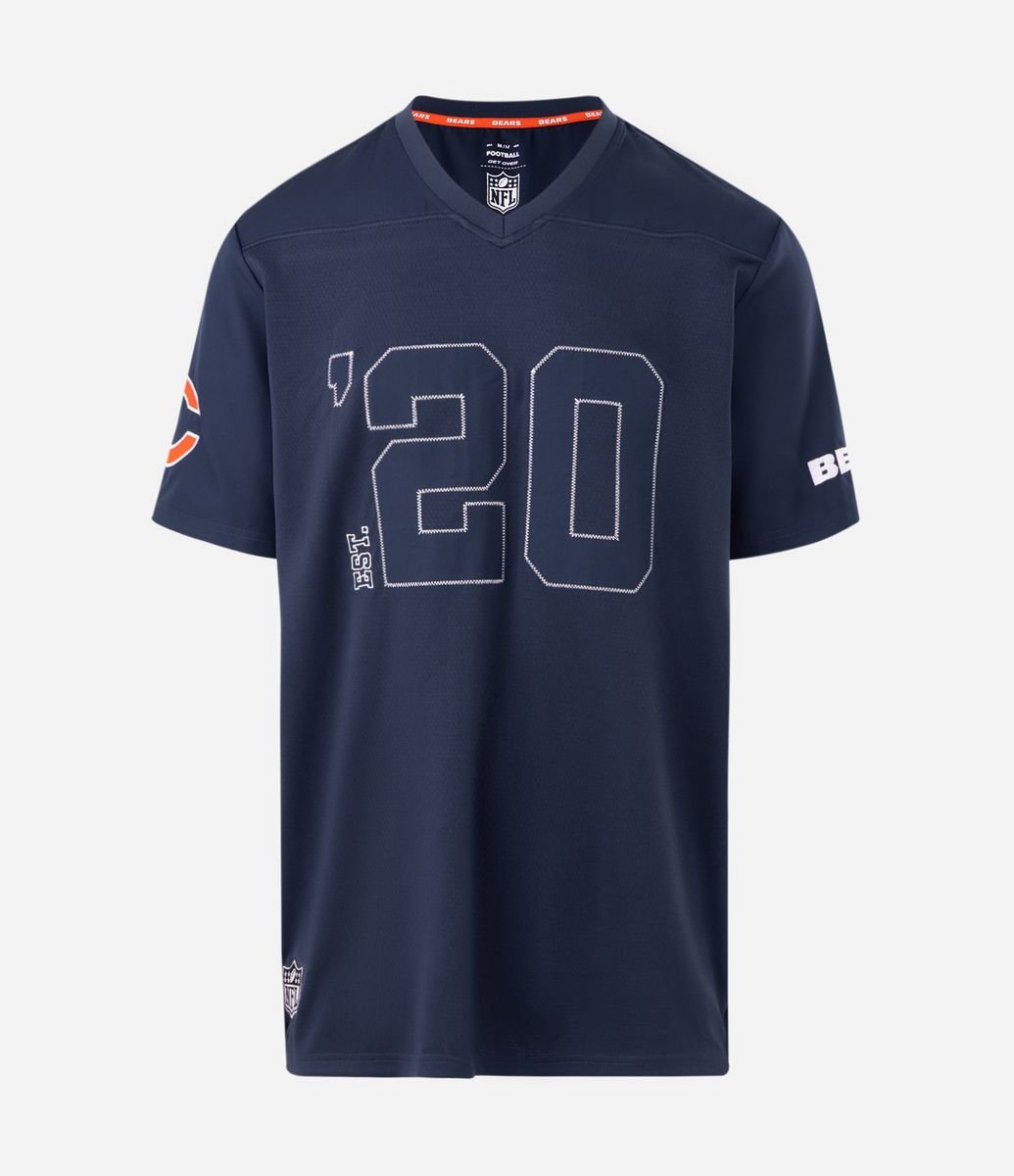 Camiseta Esportiva NFL Bears Dry Manga Curta Azul