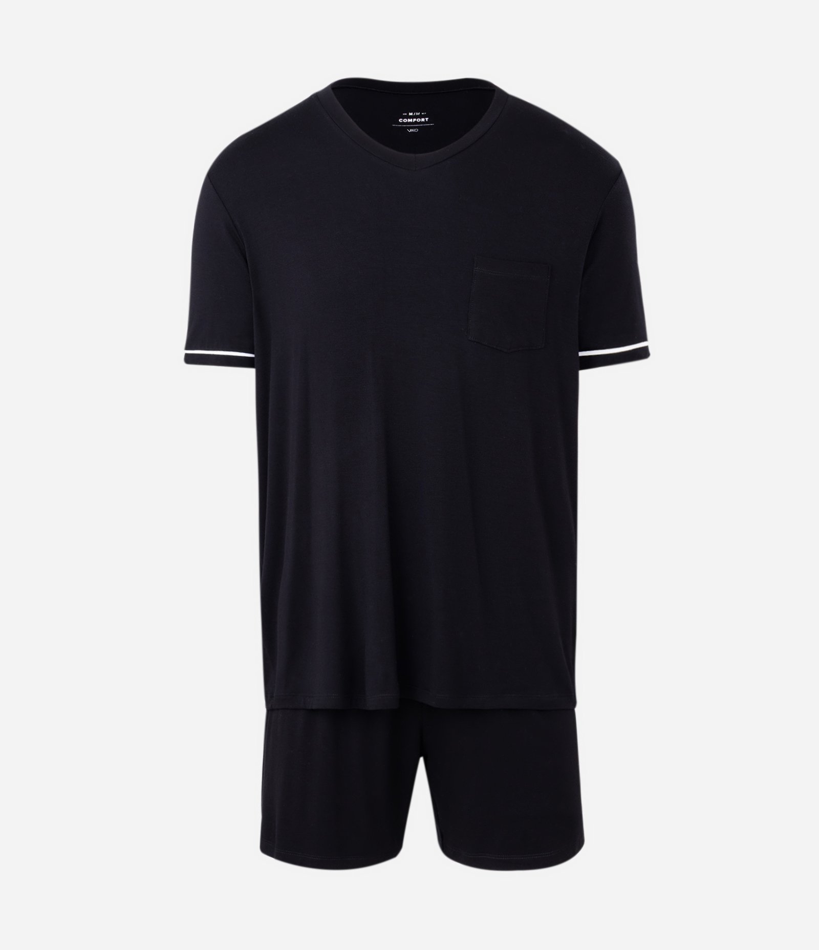 Pijama Comfort em Viscose Preto 4