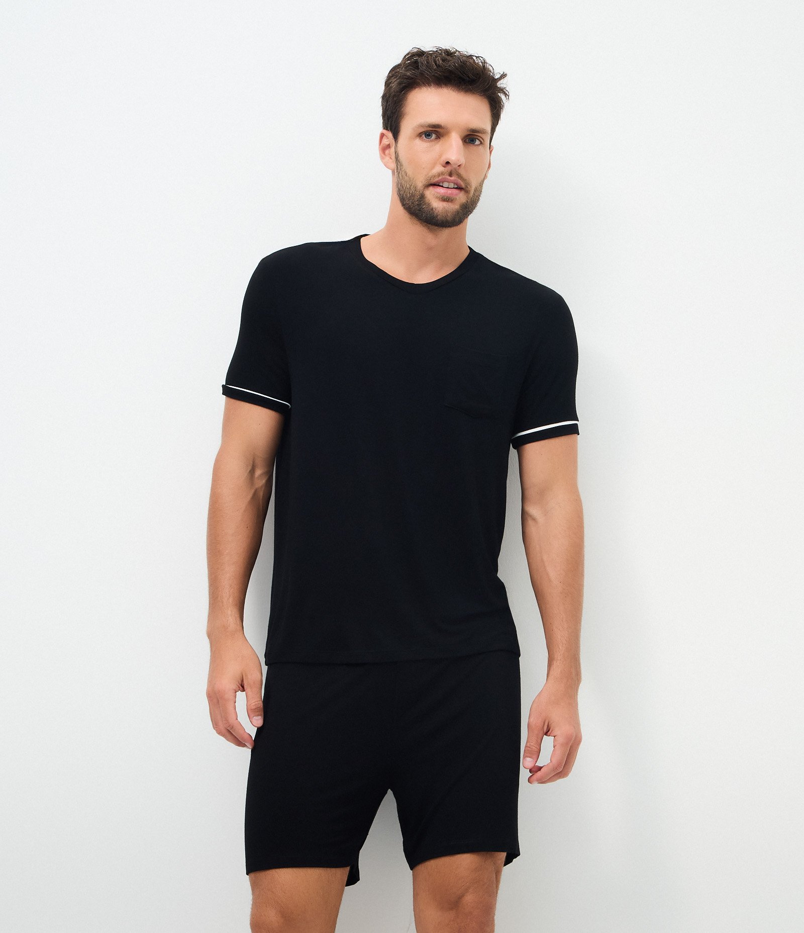 Pijama Comfort em Viscose Preto 2